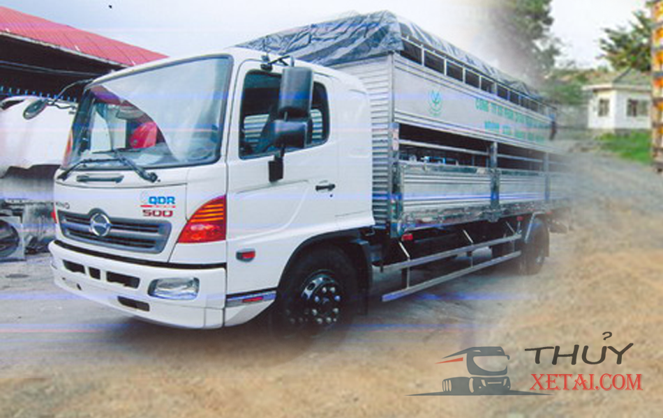 Xe tải Hino 9.4 tấn thùng bửng chở gia súc giá tốt