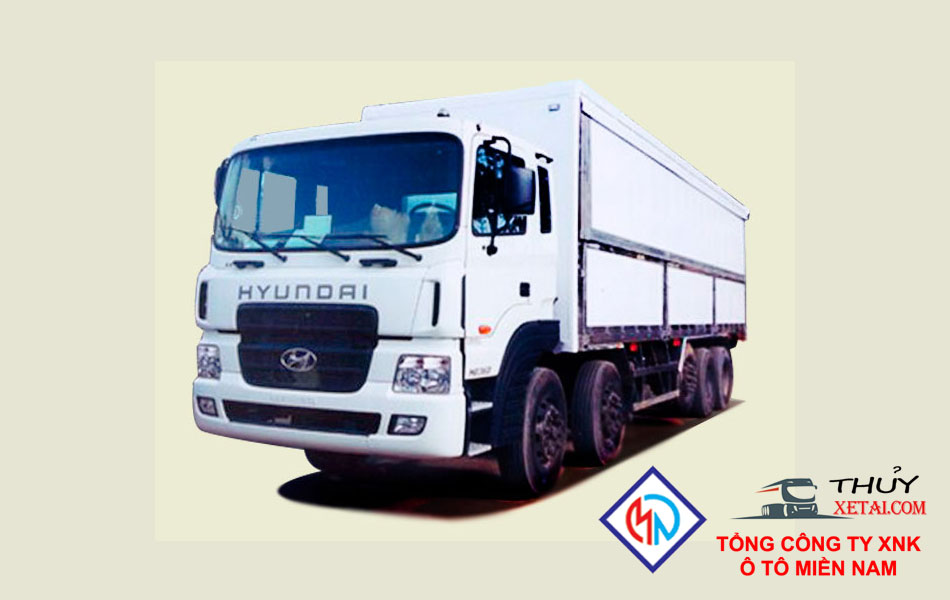 Xe tải Hyundai 5 chân 18T7 thùng kín cánh dơi - HD360