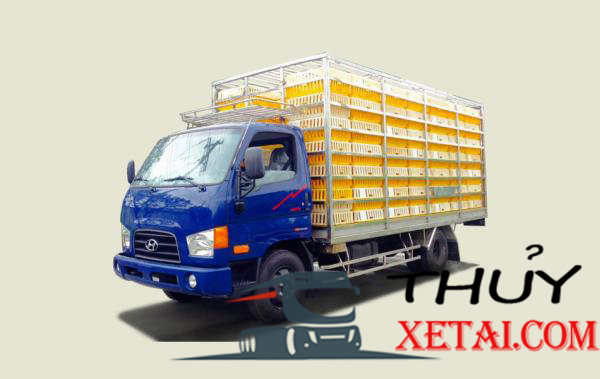 Xe tải Hyundai 3T3 HD78 chở gia cầm